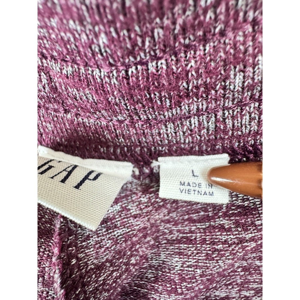 GAP Women’s Two-Piece Pajama Set in Heather Plum - Picture 7 of 10